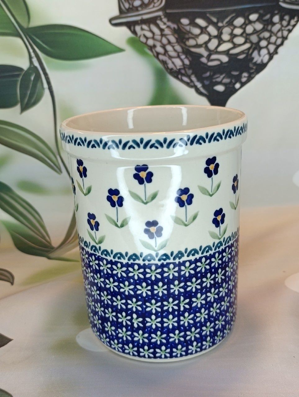 *Pojemnik ceramiczny na łyżki,lód 1,5L Bolesławiec