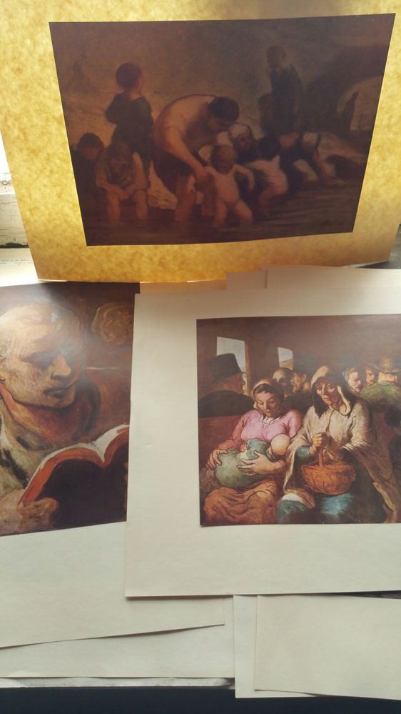 Honore Daumier Prints , reproduções muito antigos