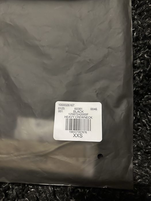 Fear of God Essentials Heavy Crewneck Tee 'Black' (FW24)