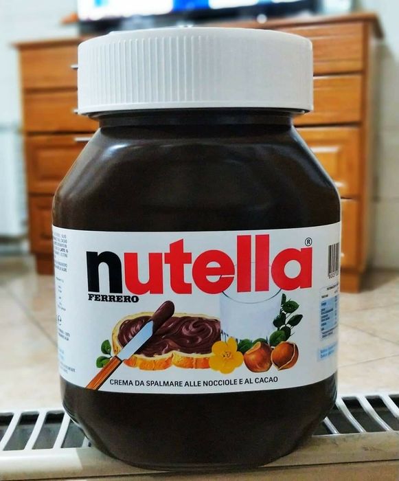 Balde de Nutella 5kg - Decoração - Prenda Natal