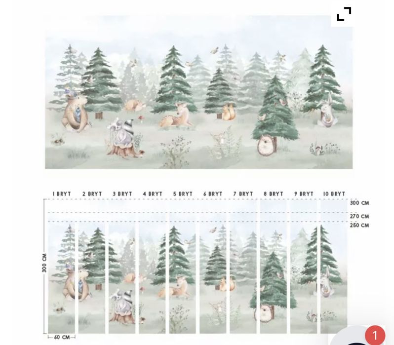 Tapeta leśna, leśne zwierzęta, przyjaciele yokodesign 1 bryt