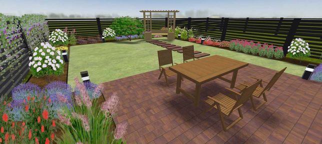 Projektowanie małych ogrodów / mini ogrody