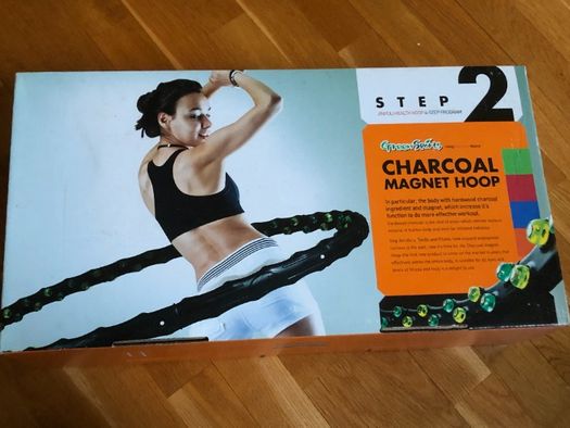 Hula hoop CHARCOAL z kulkami z magnesem węglowym STEP 2
