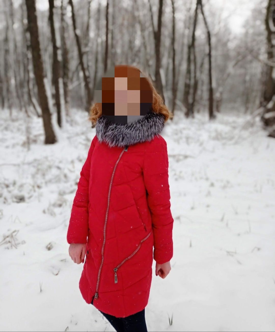 Куртка зима червоного кольору
