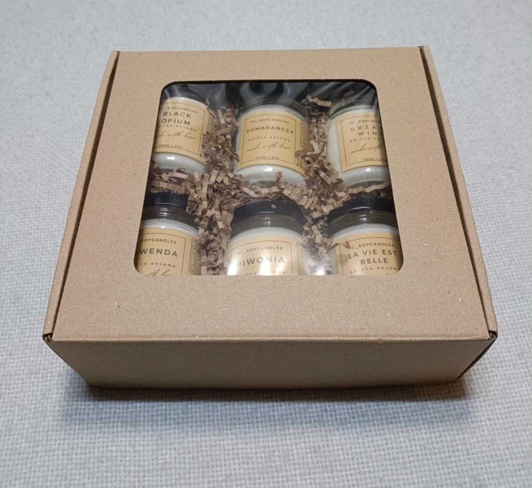 Zestaw Prezentowy Świece Sojowe Zapachowe 6x143ml