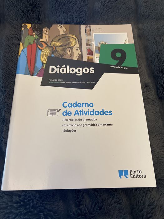 Caderno de atividades e livro preparação para provas, português 9 ano
