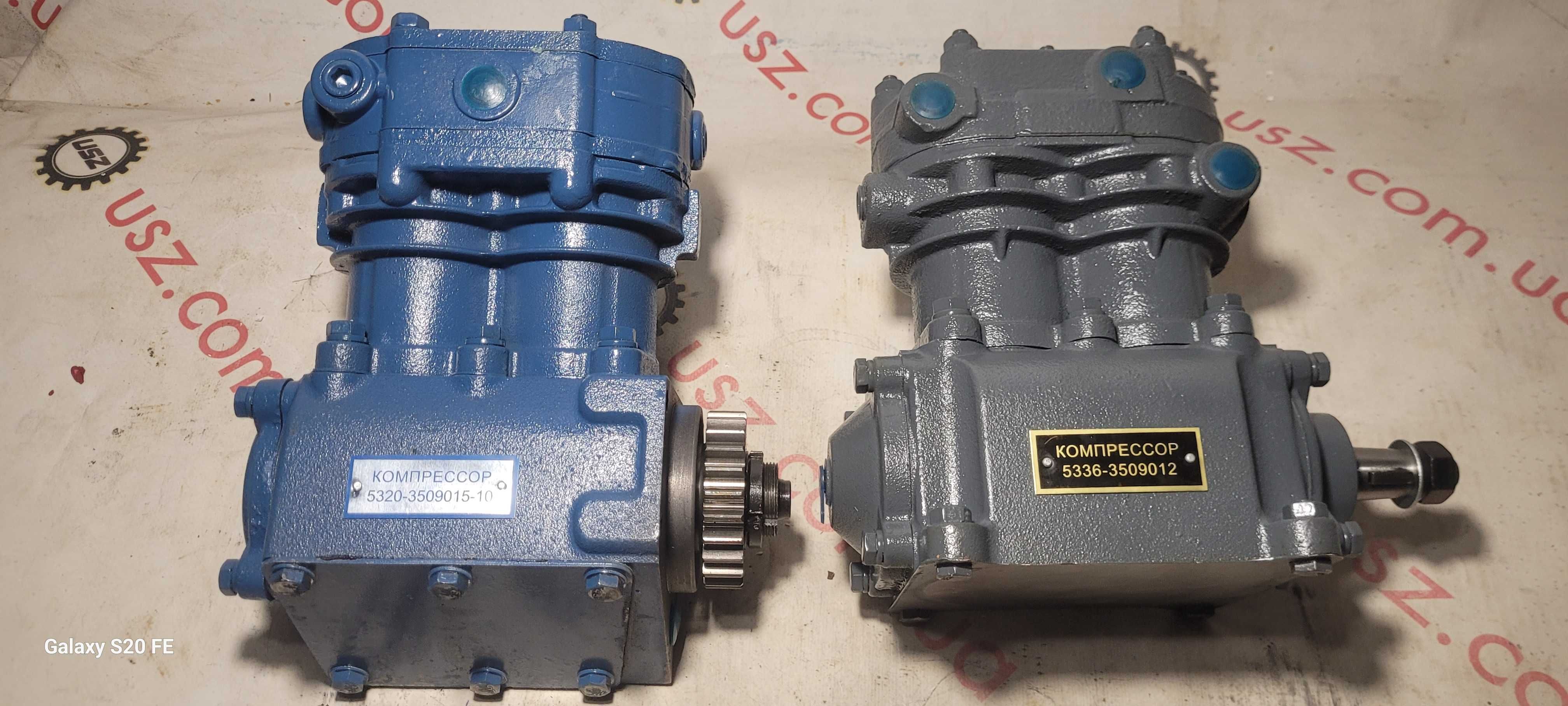 Компрессор 2-цилиндровый МАЗ ЗИЛ КАМАЗ 5336/130/5320-3509015 в сб.