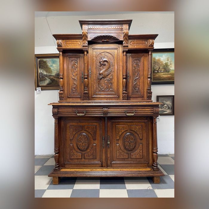 Вітрина антикварна сервант витрина дерево 2246