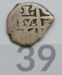 D , stara moneta 1 real Bolivia 1764 old coin starocie wyprzedaż