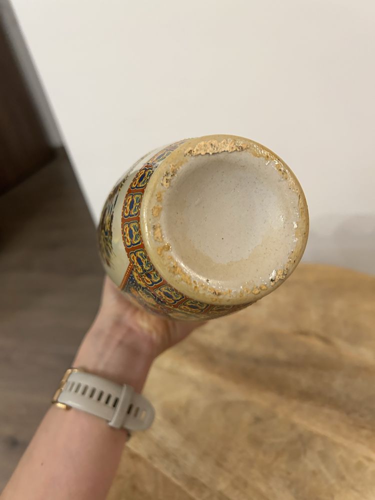 Wazon amfora chinski japonski vintage malowany