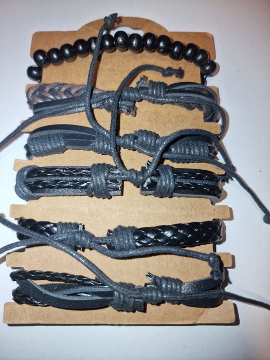 Conjunto de 6 pulseiras para homen (Novas)