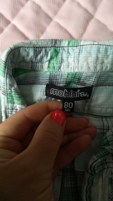 Chłopięca koszula z krótkim rękawem rozmiar 80