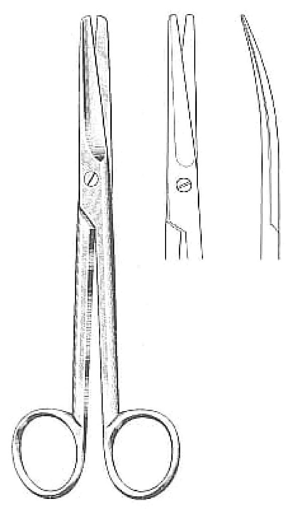 Nożyczki operacyjne typ Mayo 15 cm (proste)