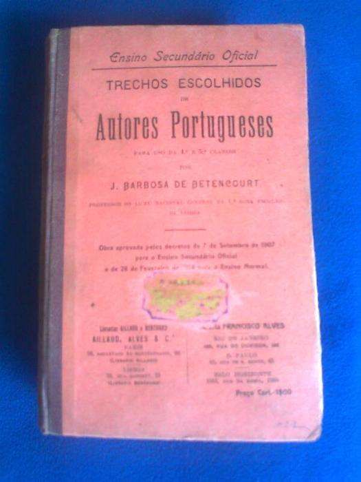 Livros Escolares antigos: Trechos Escolhidos, Sebenta