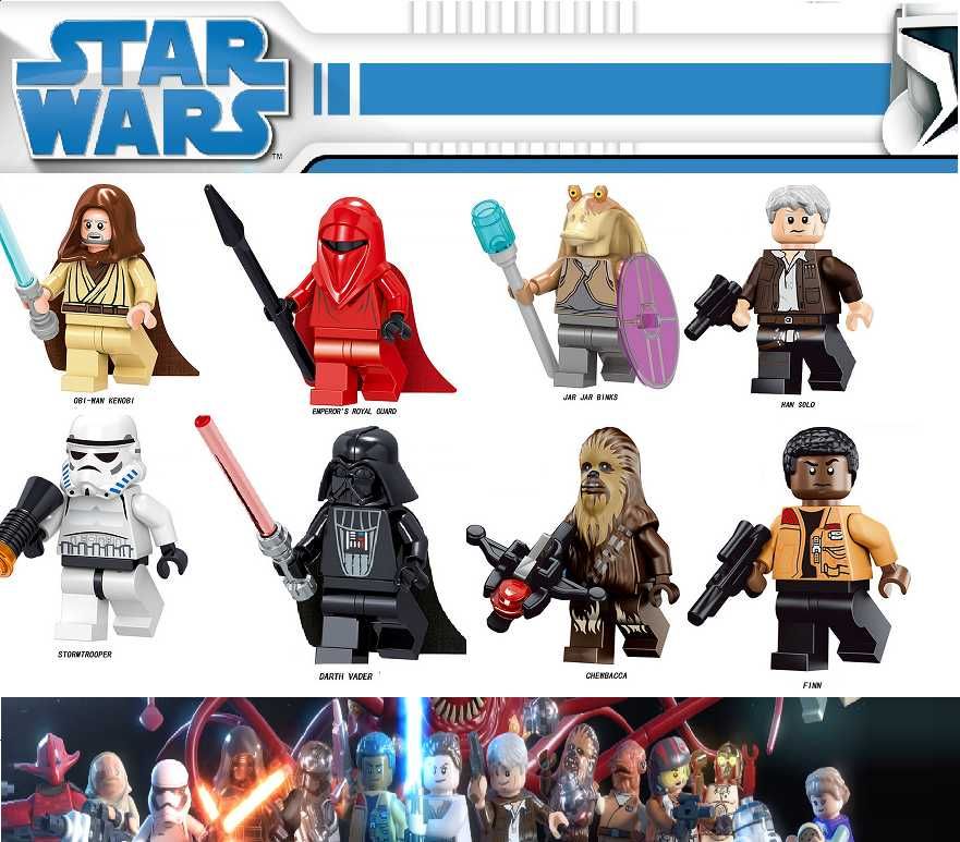 Bonecos minifiguras Star Wars nº45 (compatíveis com Lego)