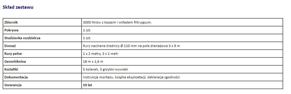 Przydomowa Oczyszczalnia Ścieków 4-7 osób, szambo ekologiczne 3000 l.