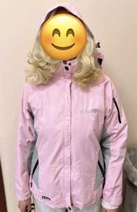 Жіноча лижна куртка трансформер Columbia рожева