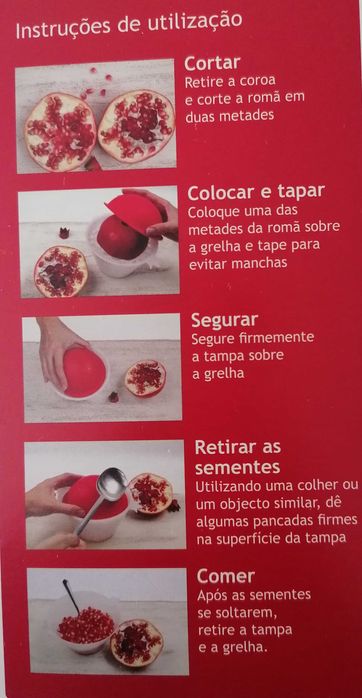 Objecto para descascar ROMÃ