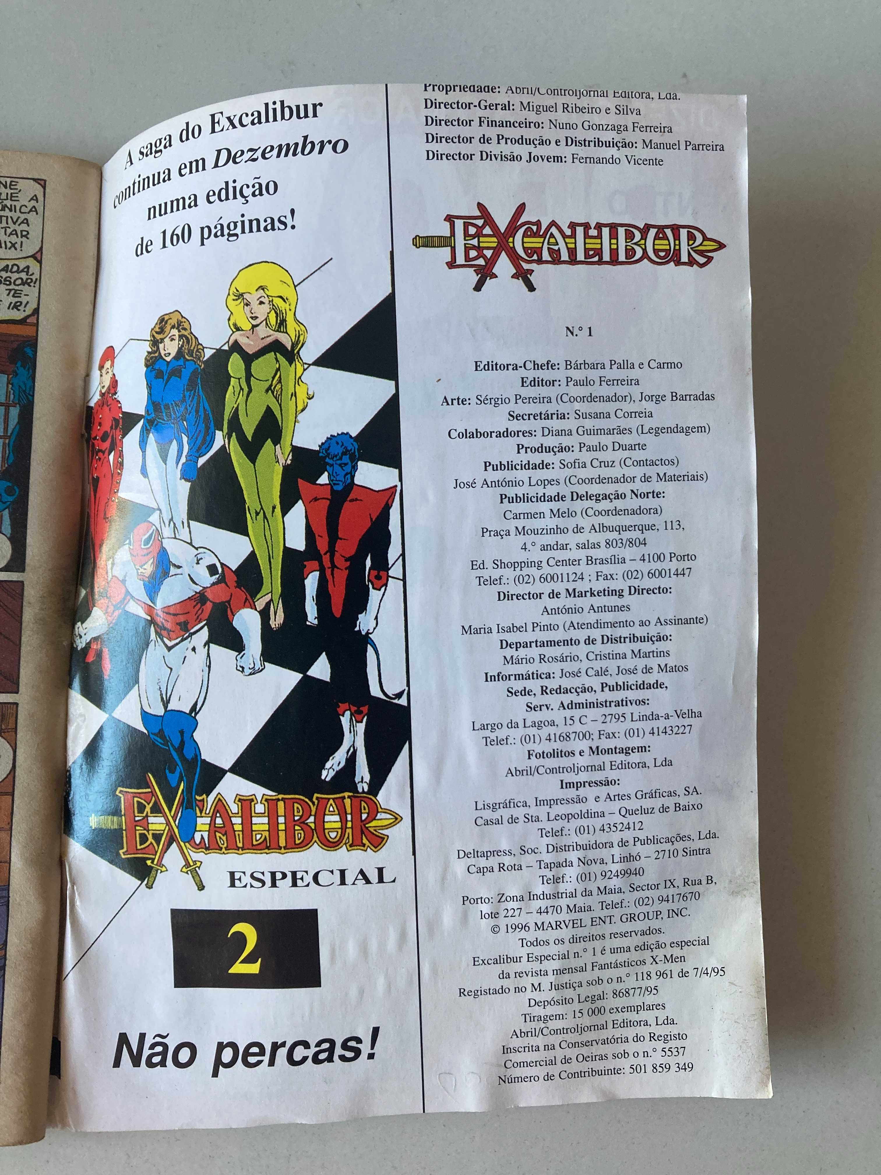 Excalibur Edição Especial Nº1  (1996) - HQ Banda desenhada PT/PT