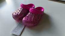 Klapki Crocs Baya glitter clog K RÓŻOWE brokatowe roz. 28-29 NOWE
