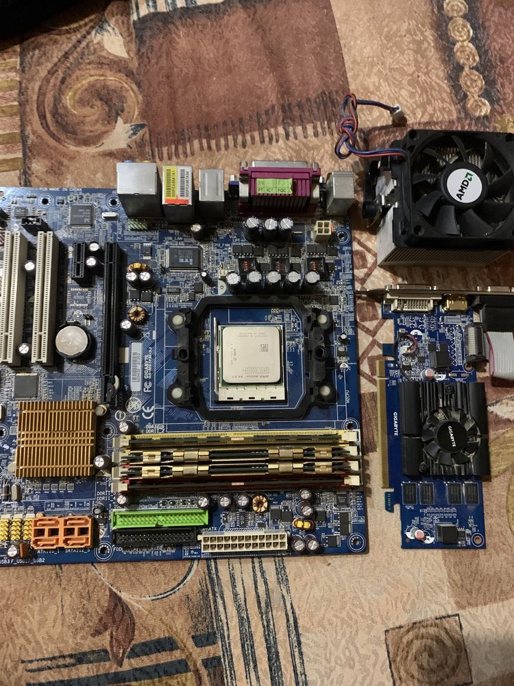 материнская плата gigabyte ga-m61pm-s2 Athlon 64 и ОЗУ