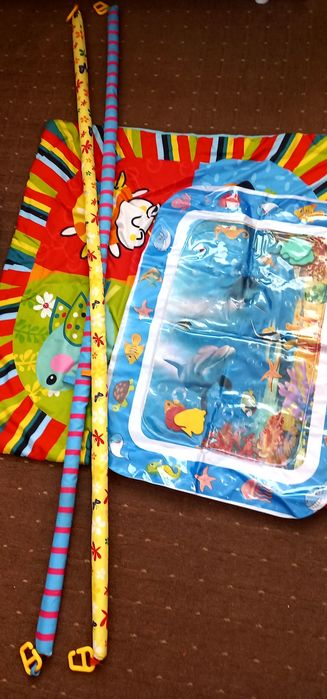 Розвиваючий коврик, килимок водний 2шт разом2-7міс