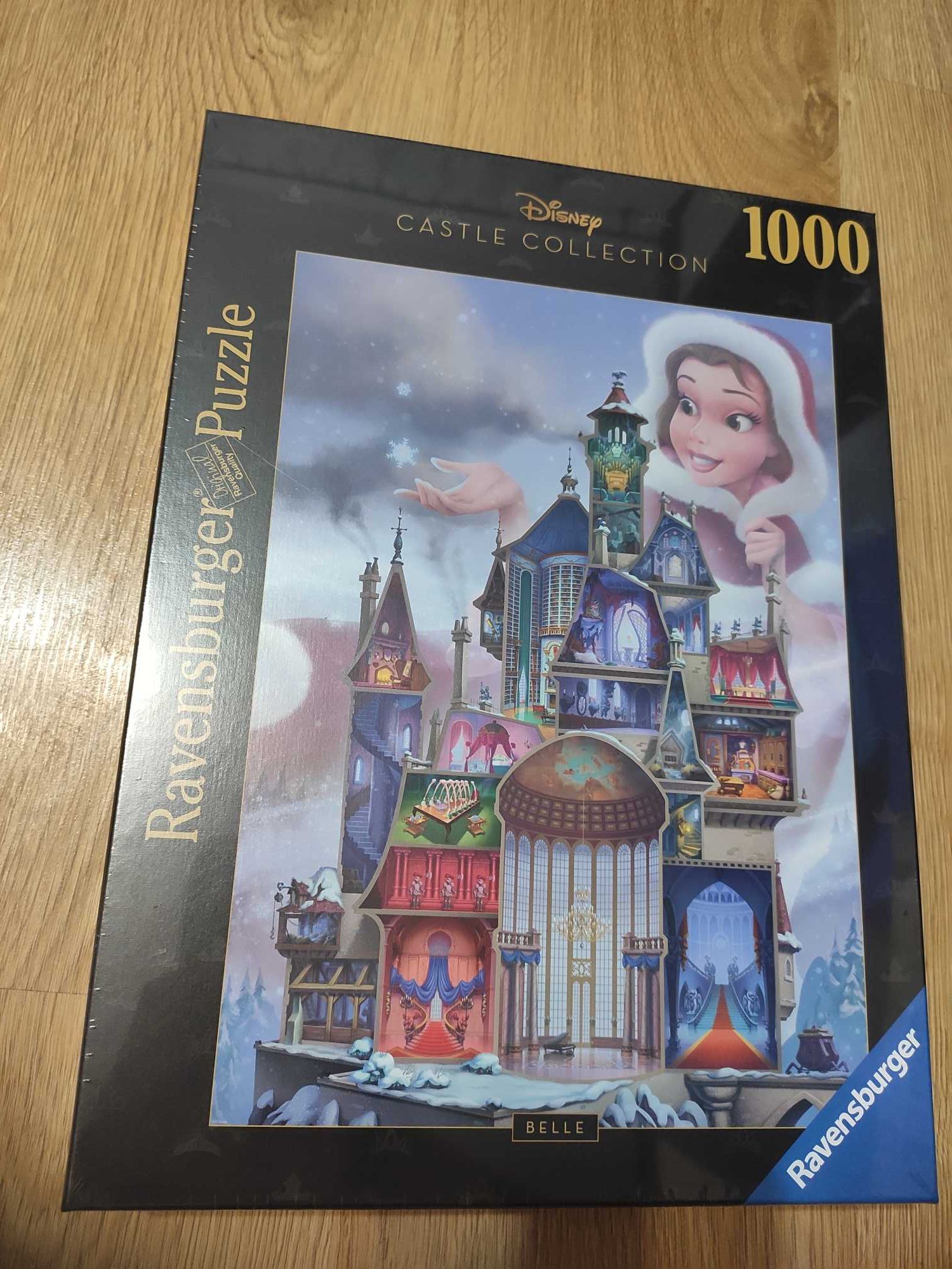 Nowe puzzle 1000 zamki Disneya/Bella/piękna i bestia