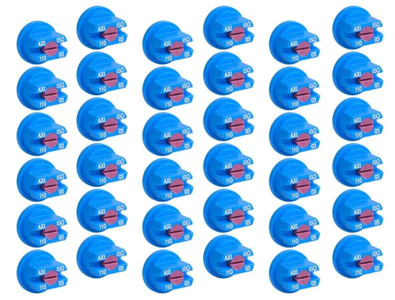 Komplet dysz do opryskiwacza belka 18m AXI 110 03 Albuz niebieskie