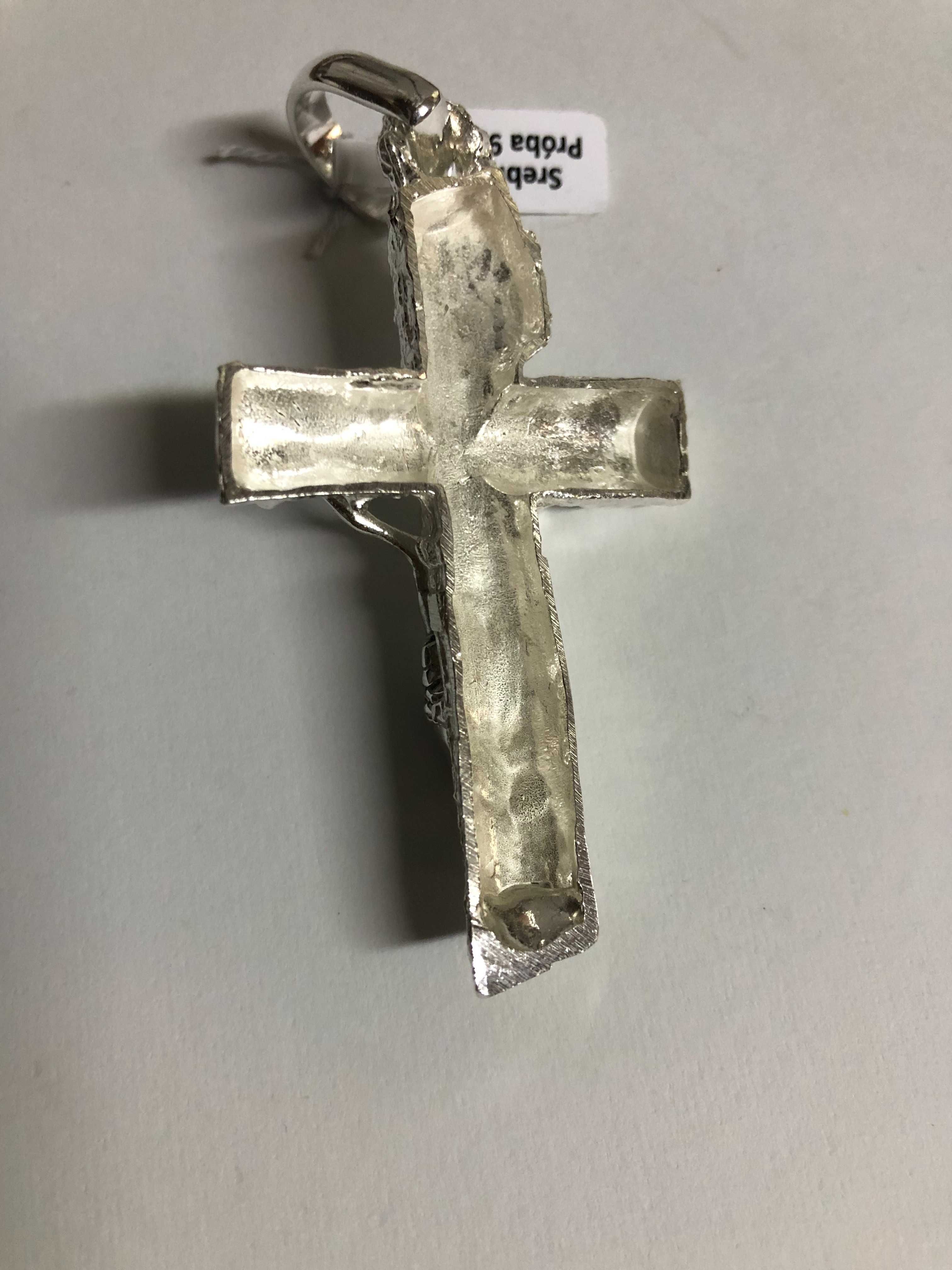 8cm duzy krzyż,krzyżyk  25 g srebro 925