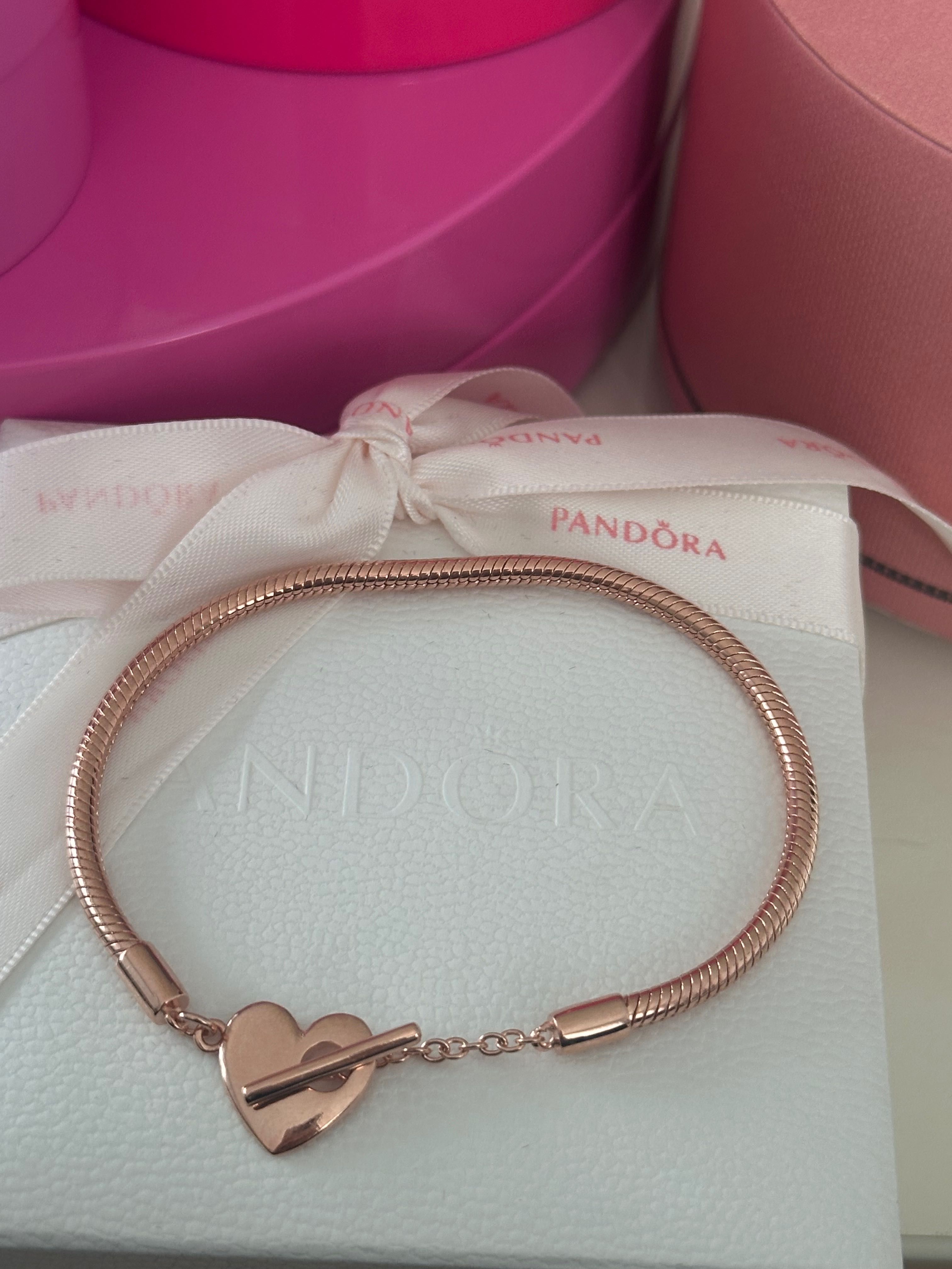 Bransoletka modułowa rose gold różowe złoto 18cm