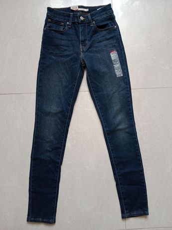 Levi's 721 High Rise Skinny spodnie jeansy roz 25/28