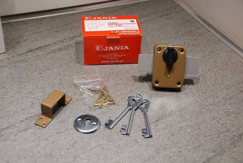 Zamek zasuwa garażowa nawierzchniowa