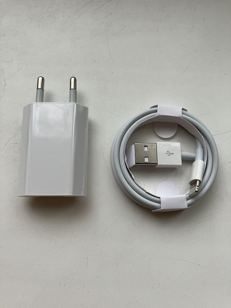 Lightning лайтинг и блок питания USB Кабель для iPhone iPad