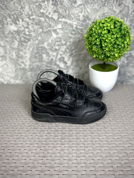 Puma кроссовки 31 размер детские спортивные кожаные черные