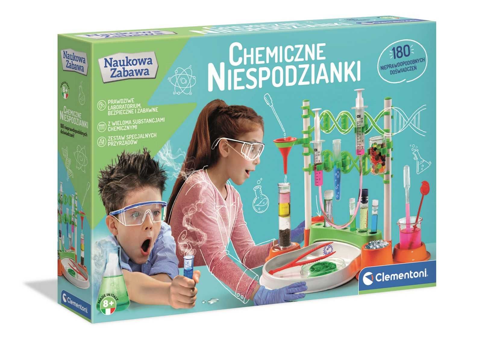 180 eksperymentów super Wielkie Laboratorium Chemiczne | Clementoni