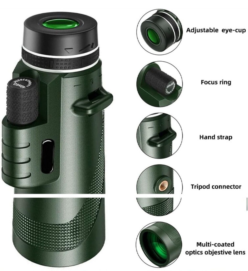 Монокуляр портативний с увеличением 80x100  для наблюдения (monocular)