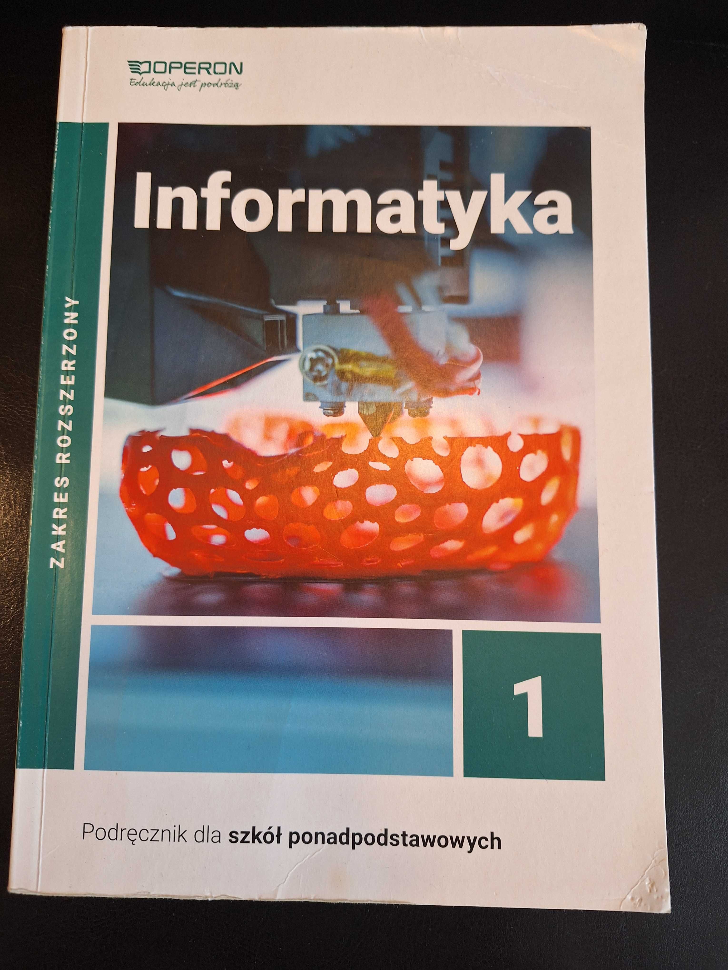 Informatyka 1, podręcznik dla szkół ponadpodstawowych, wyd. Operon