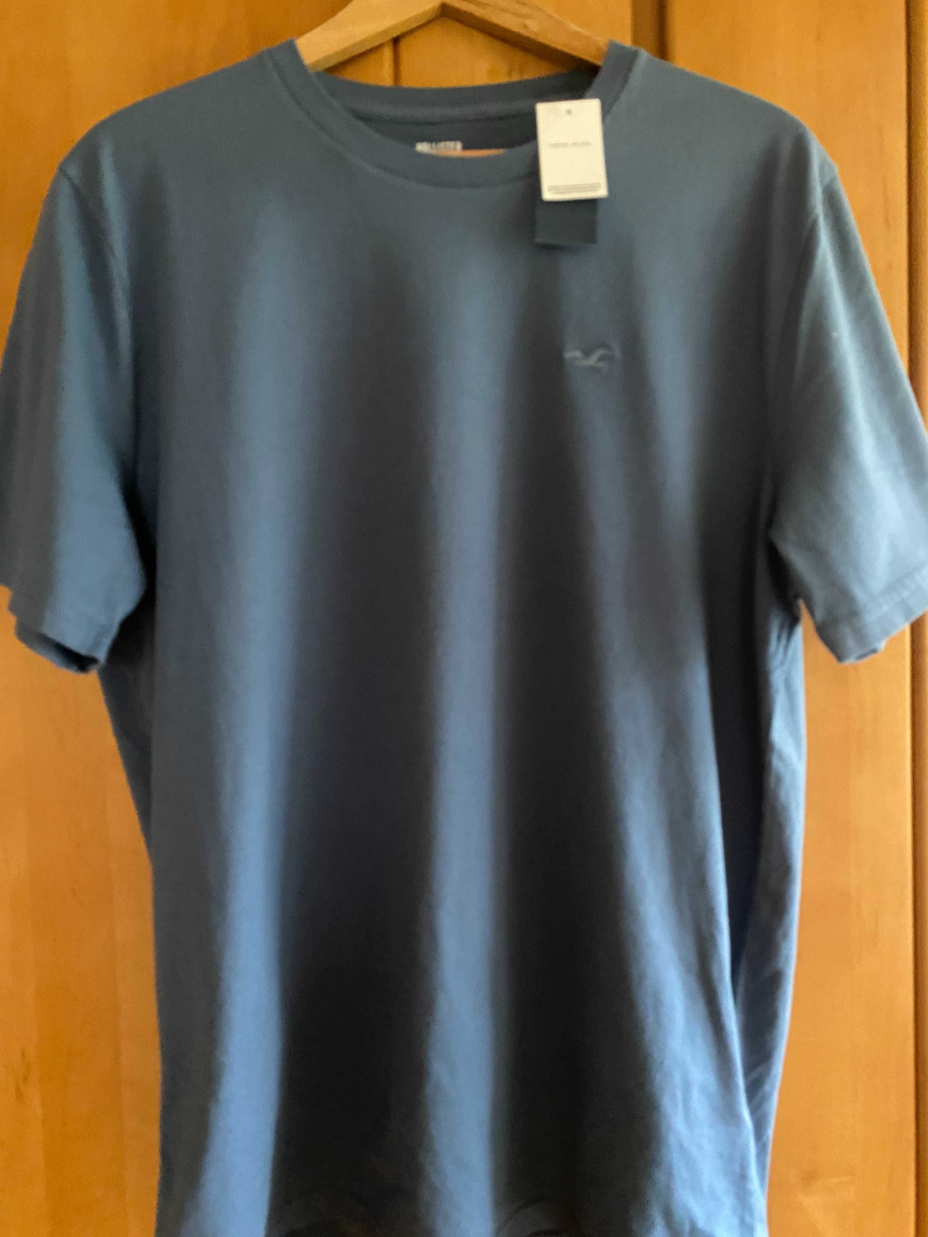 Nowa ciemnoniebieska koszulka Hollister M/L