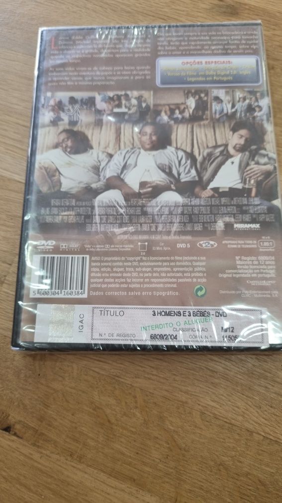 Dvd 3 homens e 3 bebés