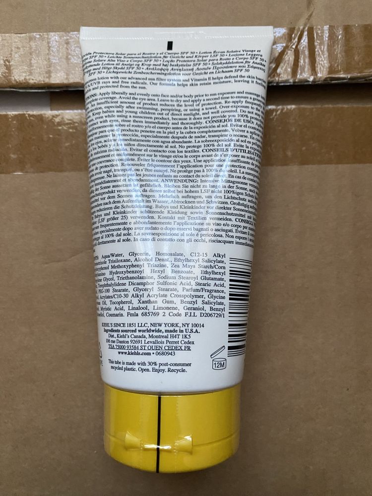 Kiehls spf 50 wodoodporny