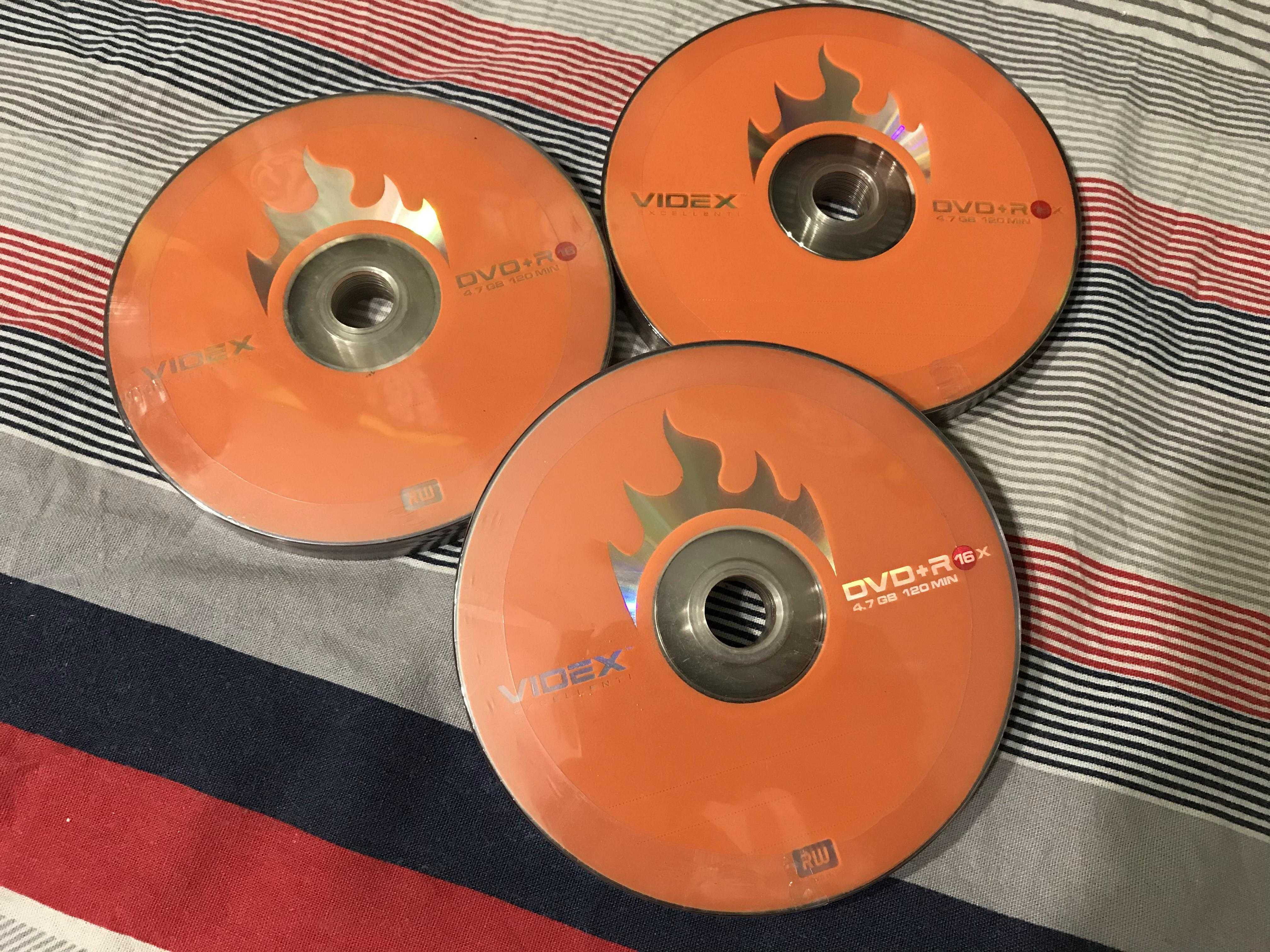 диски DVD+R Videx 4.7Gb 16x bulk10
