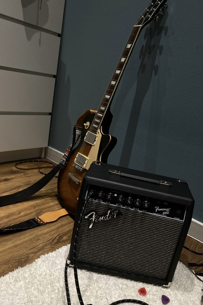 Gitara elektryczna + wzmacniacz Fender – zestaw gotowy do gry!