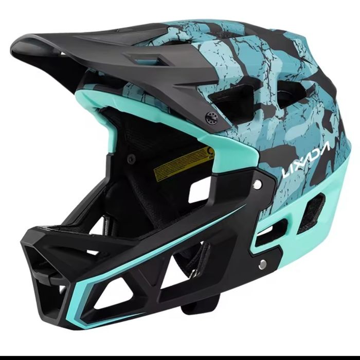 Шлем  fullfac фул фейс велошлем fox ендуро кросовий  665  грам