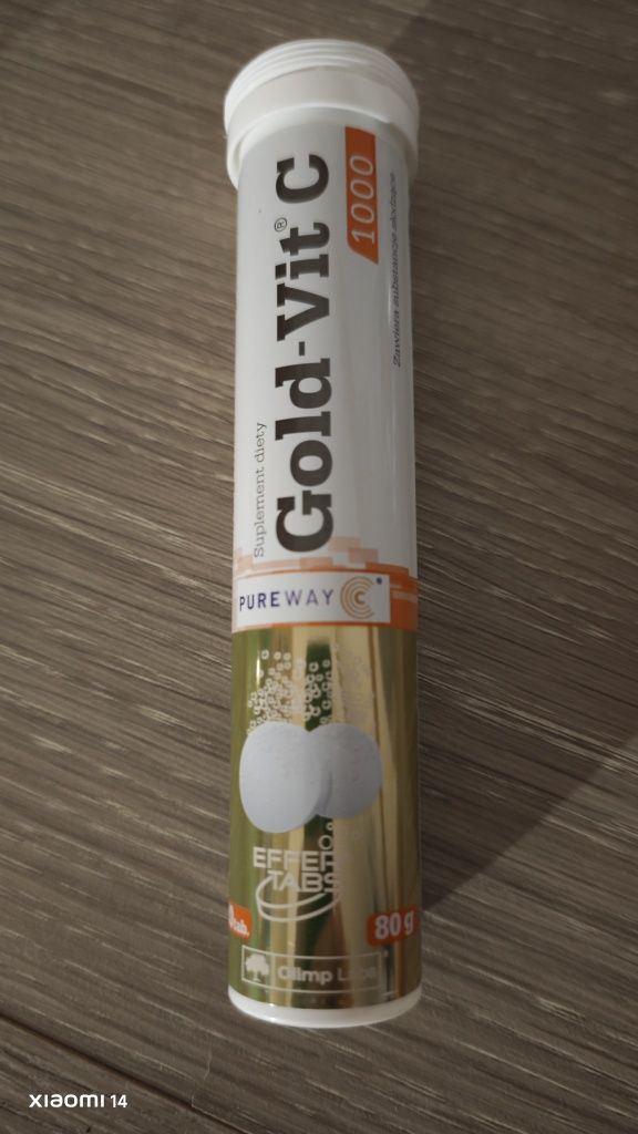 2* Olimp, Gold-Vit.C 1000, smak cytrynowy, 20 tabletek musujących