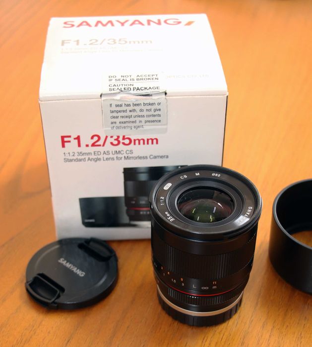 Objetiva SAMYANG F1.2 / 35mm para Canon EOS-M