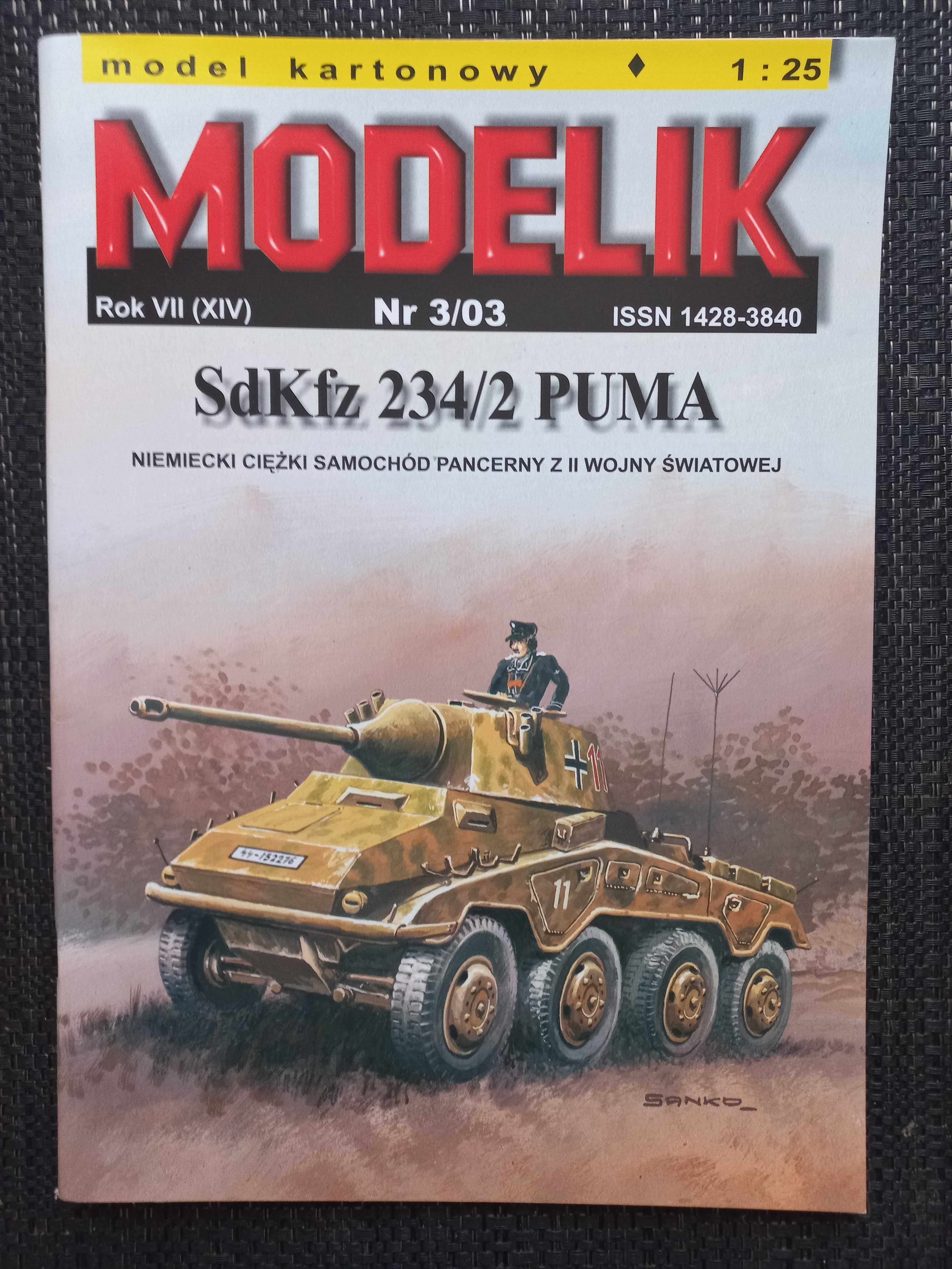 Model Kartonowy Modelik 3/03 Jagdpanzer 38(t) Hetzer