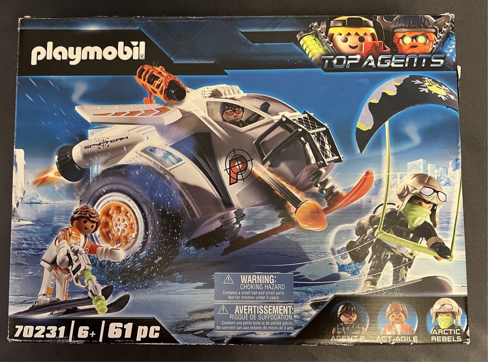 Playmobil, Top Agents, Spy Team Pojazd śnieżny, 70231