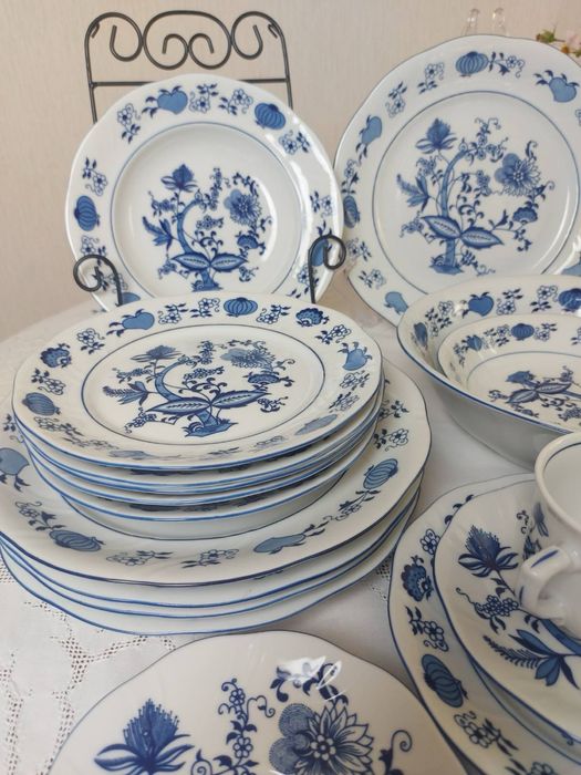 Порцеляна, Синя цибуля , Синий лук, від Wellco, Tirschenreuth,Німеч