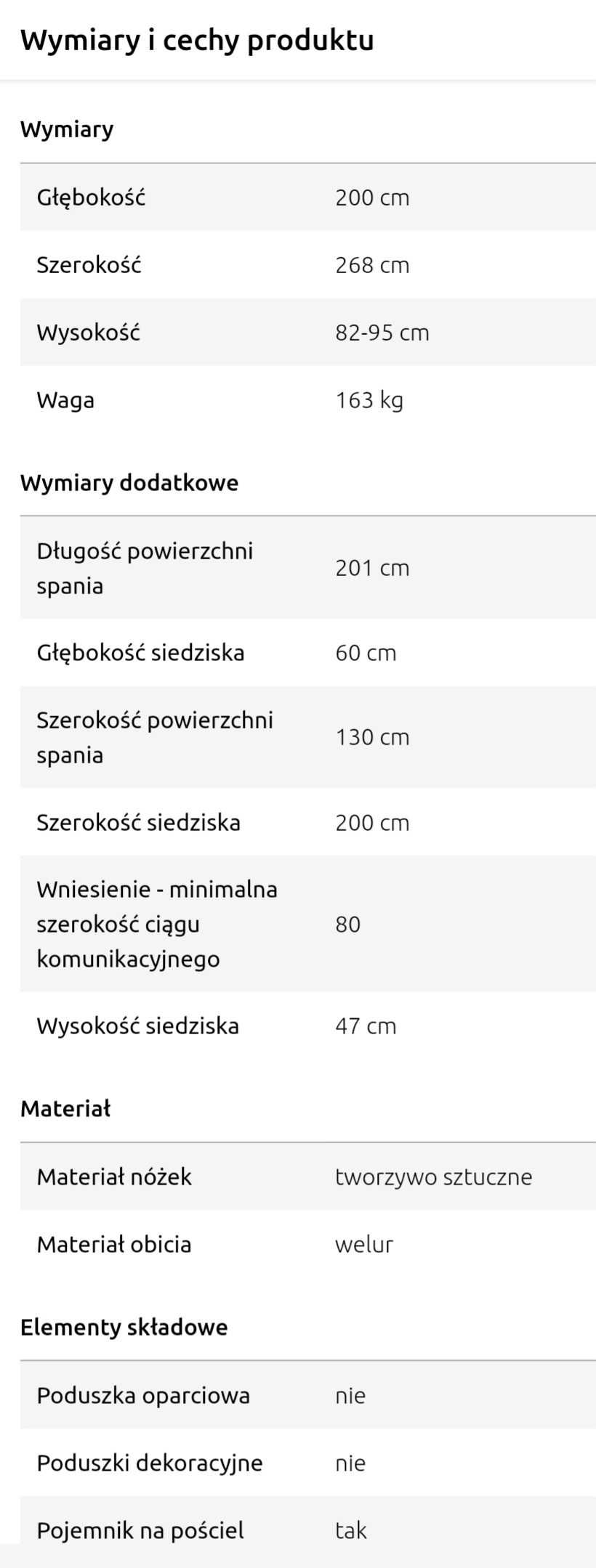 NAROŻNIK z funkcją spania , bardzo dobry stan.