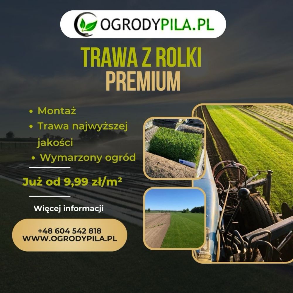 Trawa z rolki trawnik transport trawa w Rolce